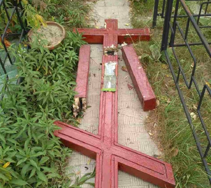 У Харкові пошкодили могилу православного священномученика