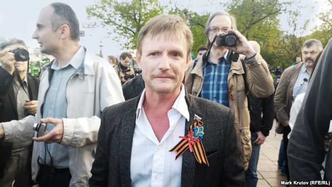 Александр Петрунько на Болотной площади в Москве, 6 мая 2016 года